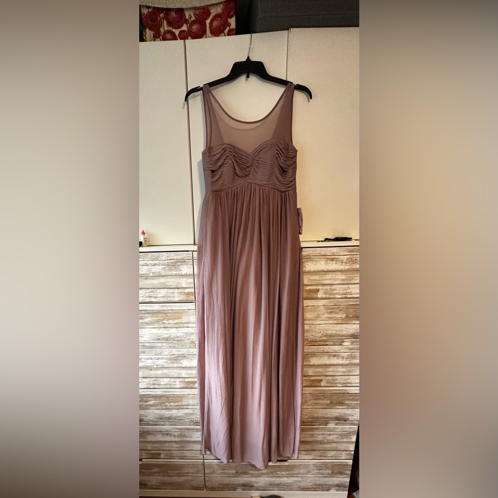 🌸 Birdy Grey Ryan Dress Mauve Medium Bridesmaid Maxi Gown NWT